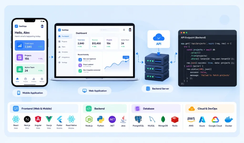 How to Choose the Best Tech Stack for a SaaS Application